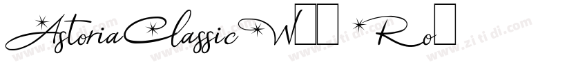 AstoriaClassicW05 Ro字体转换